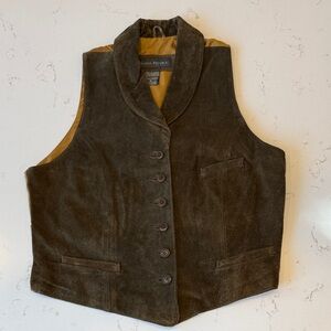 Banana Republic Chocolate Suede Vest